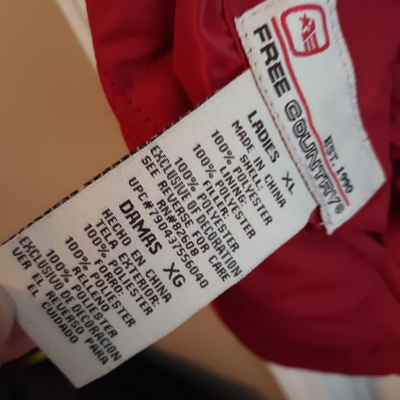 Reversible red and black quilted vest - Picture 5 of 6